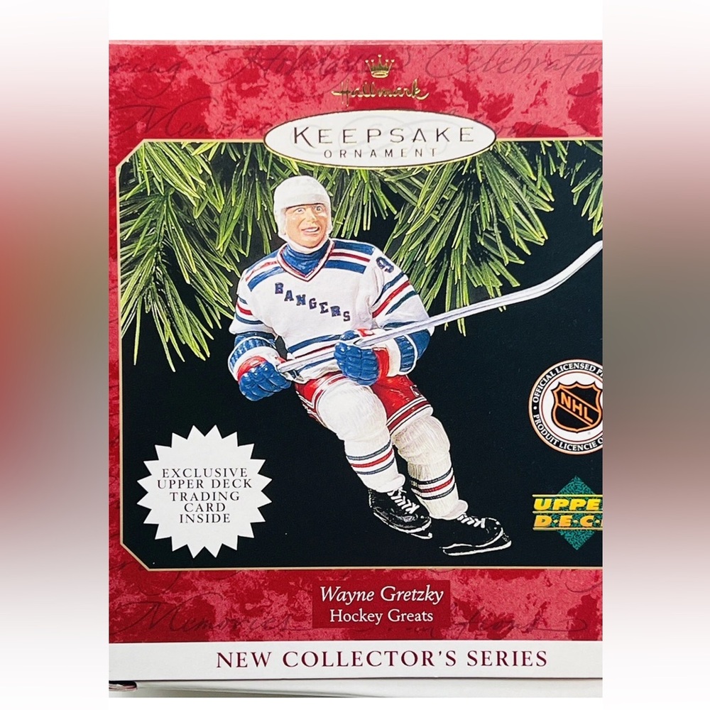 Wayne Gretzky Hallmark Keepsake Ornament Upper Deck Vintage RARE HTF 1997